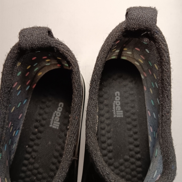 Capelli Rain Ankle Booties Women's Size 6 Black With Polka Dots. - Picture 6 of 8